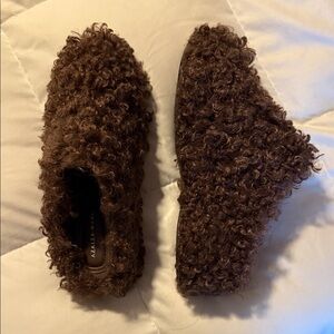 Azalea Wang Faux Shearling Clogs